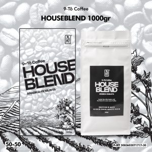 9-To Coffee  Houseblend Silver 50% Arabika 50% Robusta 1Kg Biji Kopi Indonesia