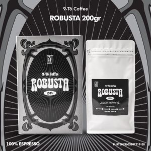 9-To Coffee Pure Robusta Silver 100% Robusta 200gr Biji Kopi Indonesia