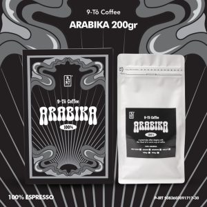 9-To Coffee Pure Arabika Silver 100% Arabika 200gr Biji Kopi Indonesia