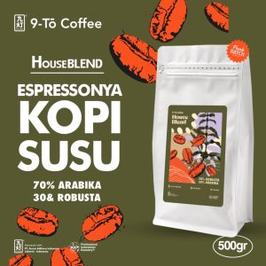 9-To Coffee Kopi Susu Blend 70% Arabika 30% Robusta 1Kg 500gr 200gr Biji Kopi Indonesia
