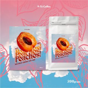 9-To Coffee Peach Apricot Coffee 100% Arabika 200gr Biji Kopi